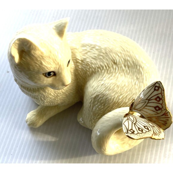 Crazy Cat Lady Gift Figurine Butterfly Enchantment Lenox Animal Lovers - Picture 2 of 12